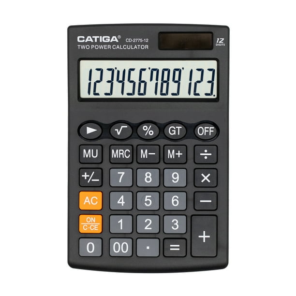 Desktop Calculator with 12 Digit LCD Display Screen, Home or Office Use