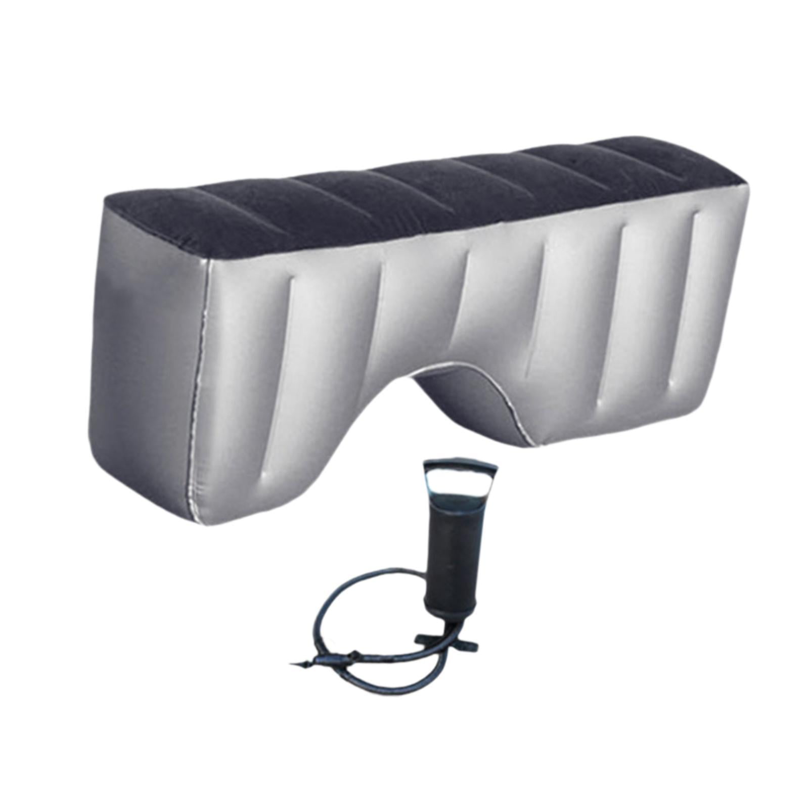 amagogo Car Back Seat Bed Inflatable Mattress Air Sleeping Pad Flocking Cushion Portable Gap Pad with Pump Suitable for Road Travel Family Camping Outdoor Use A