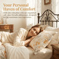 thumbnail image 3 of Unique Bargains 2Pcs Wrinkle Resistant Durable Cotton Pillowcase Queen Color E, 3 of 5