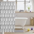 thumbnail image 3 of Manfei Ghost With Bow Shower Curtain 72Wx78L,Cartoon Halloween Bath Curtain, 3 of 5