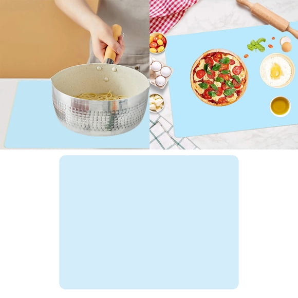 CY5O5ee Silicone Placemats, Nonstick Nonslip Baking mat, Waterproof Table Pad Placemat, Countertop Protector, Kitchen Table Place Mats Reusable, Easy to Clesn 15.7x11.8Inch 4/3/2/1PCS