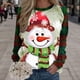 thumbnail image 4 of Sudadera con estampado de muñeco de nieve de Feliz Navidad para mujer, Sudadera con capucha de manga larga y cuello redondo para otoño, jersey de Navidad, Tops, Sudaderas de calle, 4 of 4