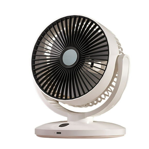 EGNMCR Fan 2025 Electric Fan Desktop Aircirculation Fan Household Bedroom Student Dormitory Small Desktop Fan Powerful Warm Airfan Warm White/whitegold Optional Small desktop fan