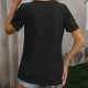 thumbnail image 3 of Faja moldeadora de cintura de verano para mujer, camiseta de manga corta con cuello redondo y botones, 3 of 5