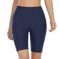 thumbnail image 3 of Charmo Swim Shorts for Women with Pockets High Waisted Long Board Shorts, 3 of 7