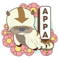 thumbnail image 2 of Boy's Avatar: The Last Airbender Floral Cute Appa  Graphic Tee White Medium, 2 of 4