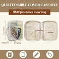 thumbnail image 5 of FOR U DESIGNS Woodpecker Print Bible Cover Quilted Bible Holder Case Reusable Book Cover Handbag Bible Protective with Zipper Pocket Christian Bible Accessories Gifts, 5 of 7