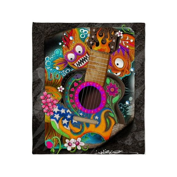 CafePress - Guitarfish2 Throw Blanket - Soft Fleece Throw Blanket, 50"x60" for All Ages