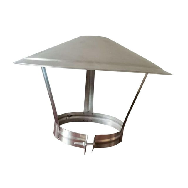 DOLITY Chimney Cover, Iron Chimney Exhaust Pipe Cap, Weatherproof Exhaust Pipe Rain Cap 18.5cmx35cm