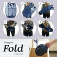 thumbnail image 2 of Popup Mesh Laundry Basket，Collapsible Mesh Pop Up Laundry Hamper with Sturdy Handles - Portable Foldable Clothes Baskets for Dorm, Bathroom & Travel Storage (Navy Blue, 2 Packs), 2 of 6