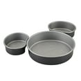 thumbnail image 3 of Farberware Disney Bake with Mickey Mouse 3 Pcs Nonstick Head Cake Pan Set, Dishwasher Safe and Oven Safe to 450°F, Black, 3 of 11