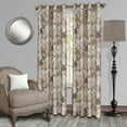thumbnail image 2 of Achim Tranquil - Lined Grommet Window Curtain Panel, Tan, 50x84, 2 of 7