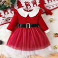thumbnail image 2 of Mikilon Baby Girl Christmas Dress Santa Claus Dress Princess Dress Cute Christmas Outfit, 2 of 9