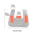 thumbnail image 4 of Hearth & Gear Gold Velvet Heating Neck Pad Vibrating Shawl Shoulder Pad Massage Spine Neck Shoulder And Back Heating Pad With 3 Temperatures compatible with Motorized Pedal Warming Gloves for Hands, 4 of 7