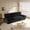 Black, variant on QuzyAor 94.5" King Sleeper Sofa Bed, 3-in-1 Convertible Corduroy Couch with Pull-Out Bed for Living Room,Orange