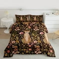 thumbnail image 2 of Homewish Wild Cheetah Leopard Bedding Comforter Set,Retro Rustic Flower Twin Comforter Sets,Colorful Country Floral Bedding Set For Boys Kids,Luxury Bedroom Decor Reversible,2 Pieces, 2 of 8