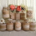 thumbnail image 3 of 9PCS X1M Trims Tape Jute Burlap Rustic Wedding Party Natural Hessian Ribbon Lace, 3 of 11