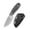 Gray, variant on Kizer Hare D2 Steel Fixed Blade Hunting Knife, 3.14 inch, Burlap Micarta/G10 Handle, Survival EDC