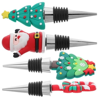 Spode Christmas Tree Bottle Stopper - Santa Figural Design, Dolomite Material, Festive Wine Stopper & Holiday Decor