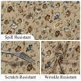 thumbnail image 4 of Brown Tablecloth,Floral Linen Table Cloth,Table Cover for Dining Kitchen Decor Party Banquet,60x102, 4 of 5