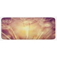 thumbnail image 1 of Ivory Kitchen Mat, Close up Dandelion Plant Petals Spring Inspiration Nature Mother Earth Theme Picture, Plush Decorative Kitchen Mat with Non Slip Backing, 47" X 19", Peach Coral, by Ambesonne, 1 of 1