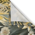 thumbnail image 2 of Ambesonne Floral Eucalyptus Kitchen Curtains, Botanical Chevron, 55"x24", Mustard and Laurel Green, 2 of 3