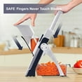 thumbnail image 3 of ONCE FOR ALL Vegetable Chopper Mandolie Slicer Food Cutter with Stainless Steel Blade Peeler, 3 of 9