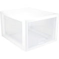 thumbnail image 1 of Sterilite Contenant de Rangement Empilable Modulaire à Boîte Simple de 27 Pintes Transparent (Lot de 12), 1 of 12