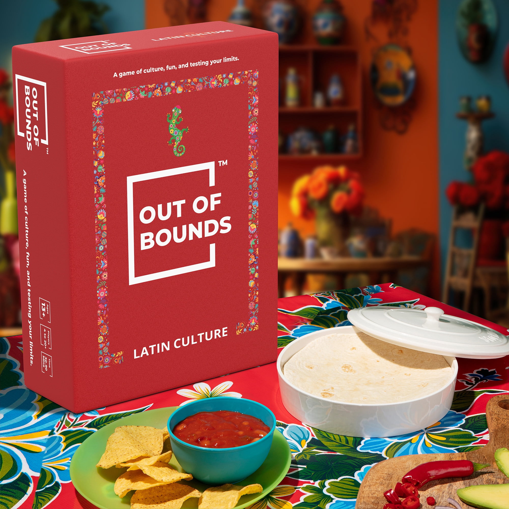 Simpli Gaming: Out of Bounds: Latin Culture - Party Card Game, A Game Of Culture, Fun & Testing your Limits, Say The Right Words, Ages 13, 4+ Players