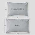 thumbnail image 5 of Shuteye Supply Frost Smart Temp Cooling Percale Pillowcase Set, King 20 x 40 Inch, Gray, 5 of 5