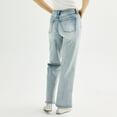 thumbnail image 2 of Juniors' Project Indigo Rhinestone Straight Leg Jeans Color: Medium Size: 1, 2 of 4