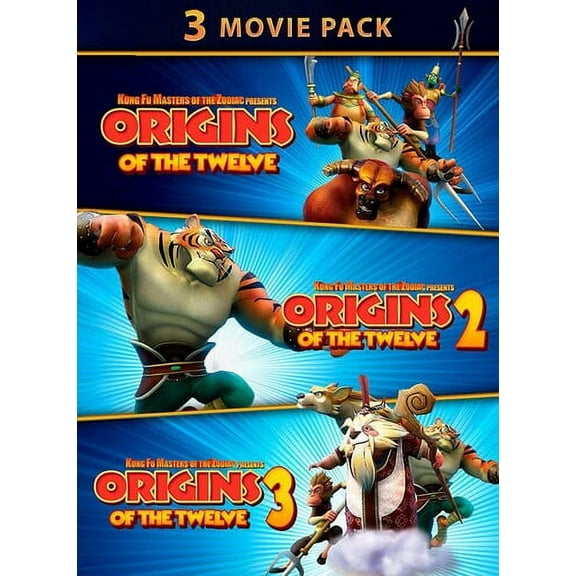 Kung Fu Masters Of The Zodiac Origins Of The Twelve (DVD), Wownow Entertainment, Animation