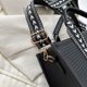 thumbnail image 5 of Bolso Mujer Jacquard Bandolera Con Correa De Guitarra Mujer Satchel Negro, 5 of 7