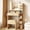 Oak, variant on Vanity Set with Mirror and Lights, Small Makeup Vanity Desk with Stool, Charging Station, 26.4" Compact White Vanity for Small Spaces, 3 Color Lighting Modes