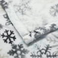 thumbnail image 5 of Mainstays Twin Super Soft Plush Bed Blanket in White Snowflake, 5 of 6