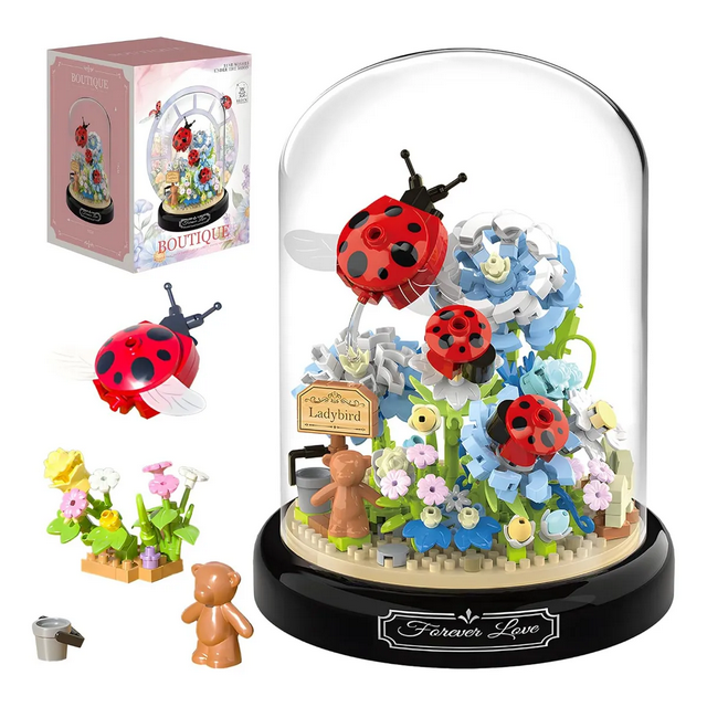 Bloques De Flores Artificiales Para Armar Compatible 568pcs Xtellar multicolor