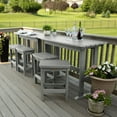 thumbnail image 2 of Highwood 6-pc Lehigh Balcony Set - Counter Height, Outdoor, Eco-friendly, Synthetic Wood, 2 of 8