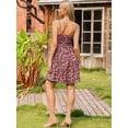 thumbnail image 3 of DARING DIVA Women's Summer Spaghetti Straps Smocked Back A-Line Dress L Pink, 3 of 6