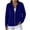 Blue, variant on Liuinsasek Zipper Sweater for Women Fashion Solid Color Casual Zip Mock Neck Long Sleeve Sweater Cardigan Outerwear Fall Winter Clothing