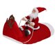 thumbnail image 1 of Disfraz de Papá Noel para perro, ropa navideña para mascotas, disfraz de Papá Noel montado para mascotas, disfraz de fiesta para perros y gatos, atuendo para perros pequeños, medianos y, 1 of 5