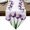 Purple, variant on Colorful Tulip Table Runner Linen Burlap Table Runner 70 Inches Long Farmhouse Luxury Flowers Botanical Dresser Scarves for Kitchen Island Coffee Dining Party Wedding Banquet Holiday Decor 13"x70"