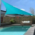thumbnail image 7 of DFITO Sun Shade Sail Canopy, Hang Outdoor Waterproof Sun Shade Sail Triangle 90% UV Block Protection for Patio Pool Top Cover Canopy Outdoor Awnings Backyard, Garden, Patio, 7 of 7