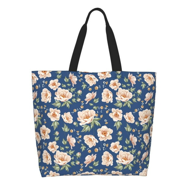 Easygdp Flower Bolsas Tote para Mujer, Bolsos de Hombro para Viaje, Bolsos de Mano de Gran Capacidad para Compras y Trabajo
