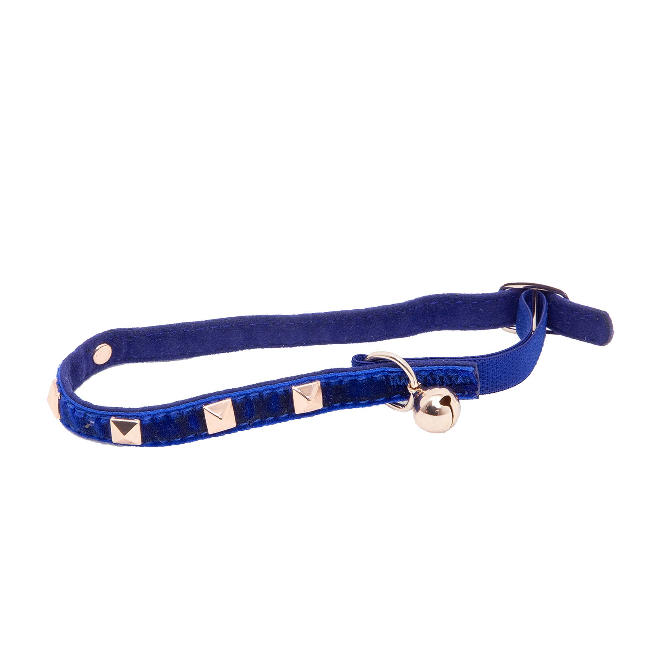 VIBRANT LIFE 2PK NAVY ROSE GOLD & TEXTURED PU CAT COLLAR, OS