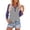 Purple, variant on Teylalorva Women's Button Blouse V-Neck 3/4 Sleeve Raglan Loose Lightweight Top Black Size L