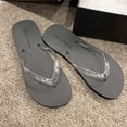 thumbnail image 6 of DIVVce Clear Strap Flip Flops For Women Open Toe Slip On Comfort Casual Summer Footwear, 6 of 7