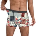 thumbnail image 2 of Kdxio Men's Boxer Briefs with Patchwork In Country Style Print - Comfortable and Breathable Underwear for Everyday Wear, 2 of 7