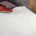 thumbnail image 4 of nuLOOM Janine Plush Shag Area Rug, 3' 3" x 5', White, 4 of 9