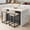Cream, variant on Bar Stools Set of 2, Counter Height 24.8'' Barstool PU Leather with Back, Modern Upholstered Island Chairs with Metal Legs for Kitchen Island, Bar, Counter, Beige