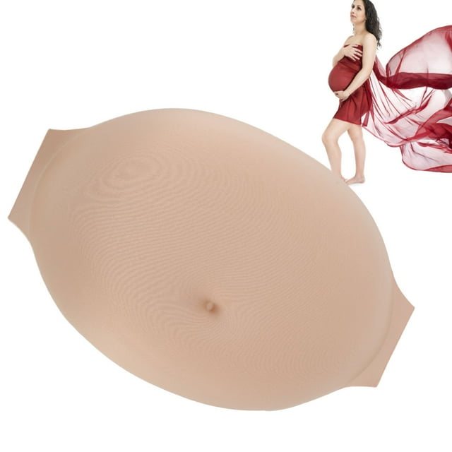 prosthetic Pregnant Belly, prosthetic Pregnancy Belly Artificial Bump with Memory Foam Filling Costumes for Photography Actor Performance Prop, with Hook Loop Fastener